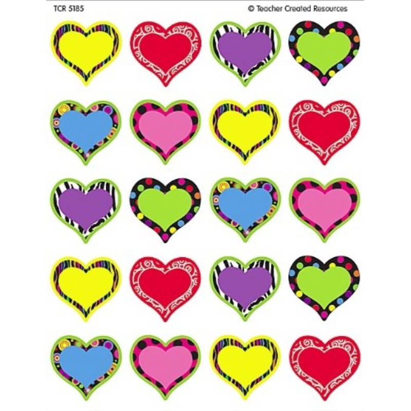 Teacher Created Resources TCR5185 Fancy Hearts Stickers