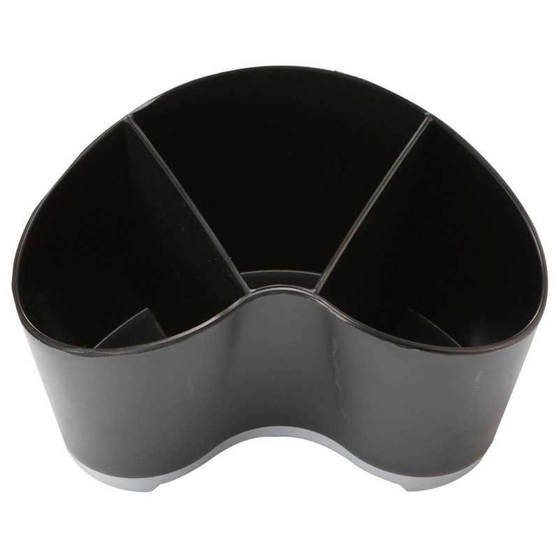 Storex 6pk Rubber Grip Mini Desk Organizer - Black