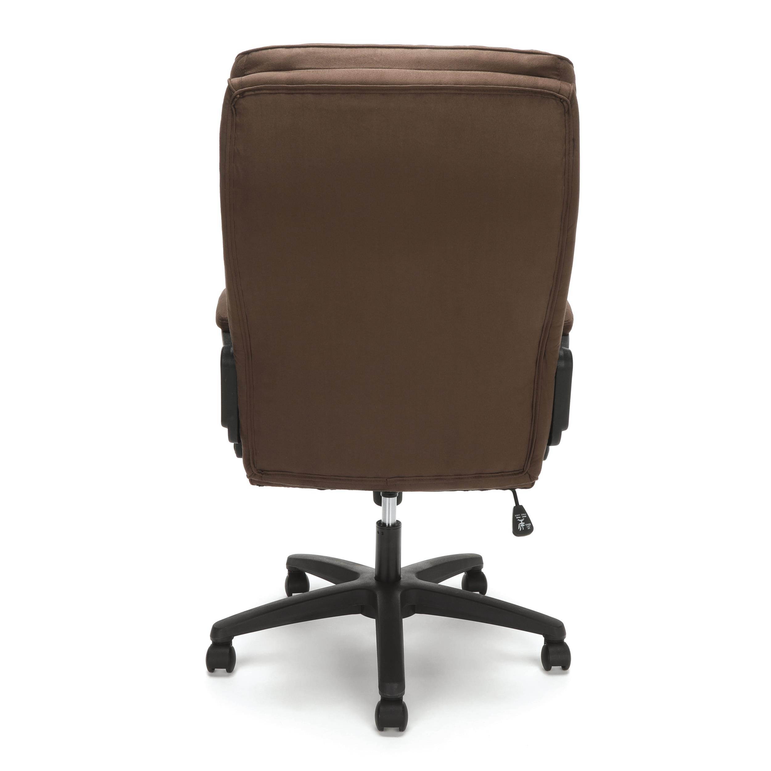 OFM Essentials Collection Plush High-Back Microfiber Office Chair, in Brown (ESS-3081-BRN)