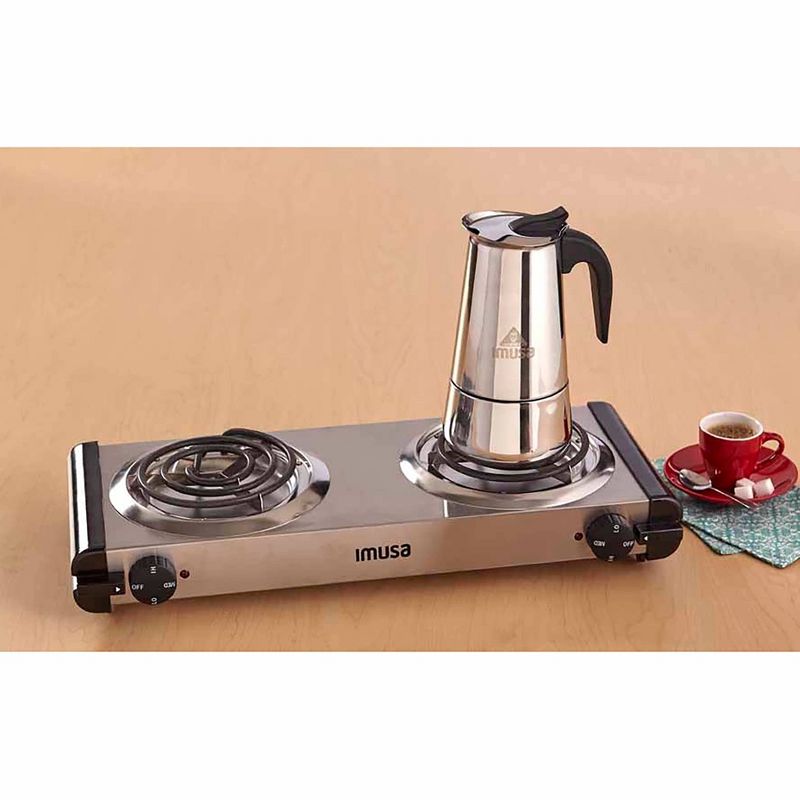 Bialetti 3 Cup Moka Stovetop Espresso Maker - Silver
