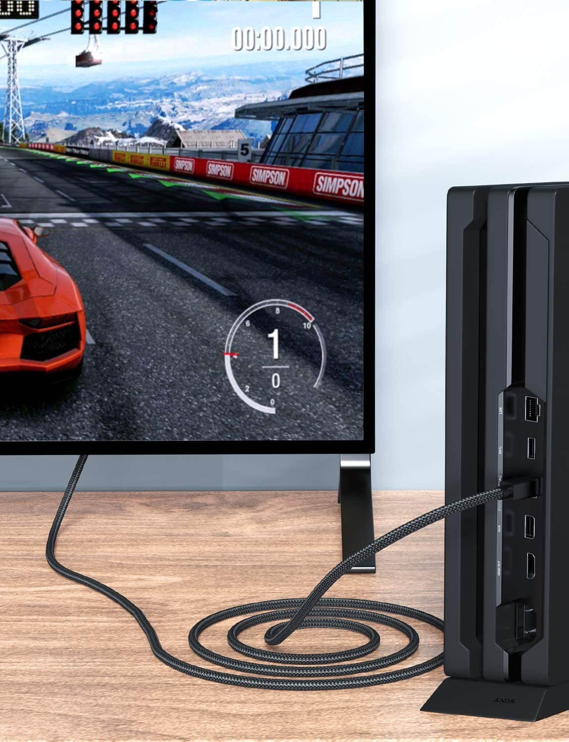 Optical Audio Cable 10ft New bee 24K Gold-Plated Nylon Braided Digital Toslink Cable for [S/PDIF] Home Theater Sound Bar TV PS4 Xbox Playstation