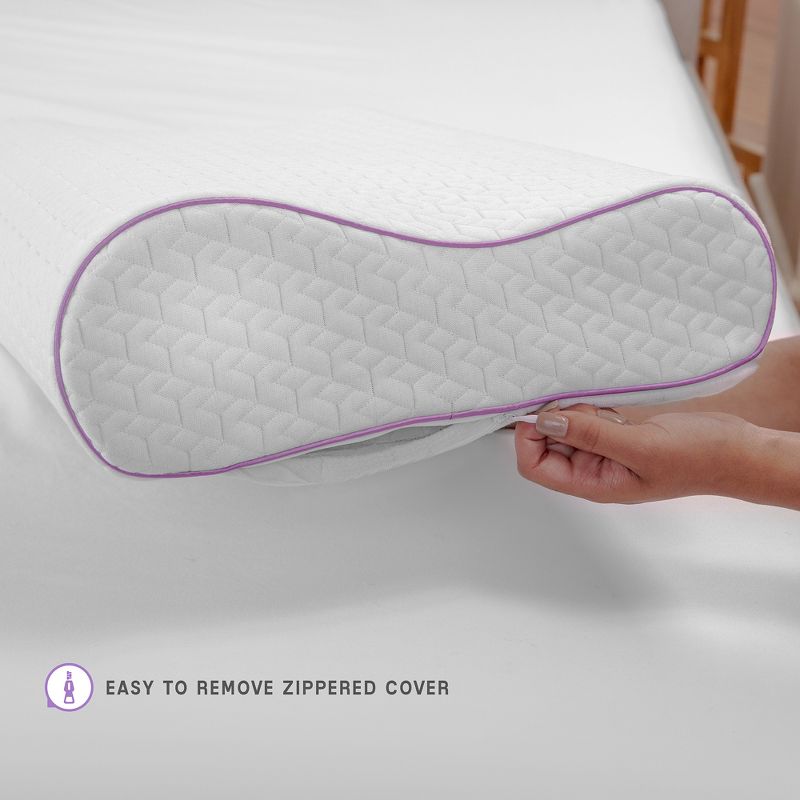 Downlite Soft White Goose Down Hypoallergenic Pillow &ndash; Perfect for Stomach Sleepers Standard