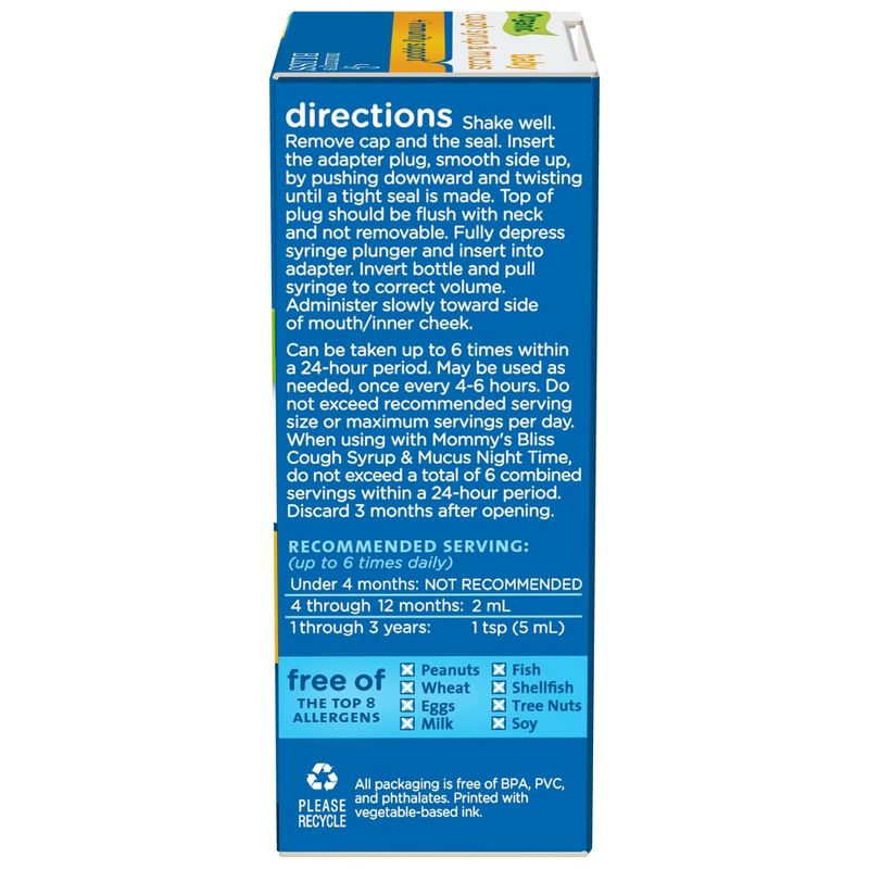 Mommy's Bliss Organic Baby Cough & Mucus Relief Syrup - Elderberry - 1.67 fl oz