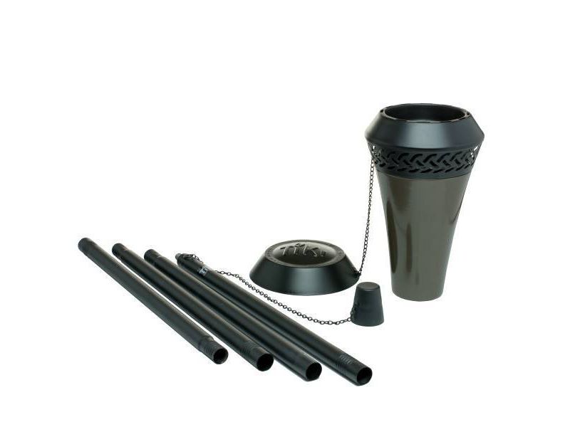 Tiki Brand 65" Island King Large Flame Torch - Gunmetal 2pk