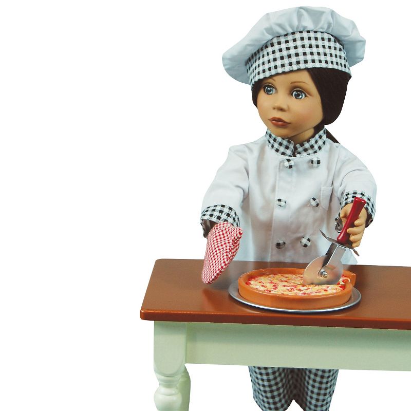 The Queen's Treasures 18" Doll Food Kitchen Accessories, Pepperoni Pizza With Cut Out Slice & Real Pizza Box