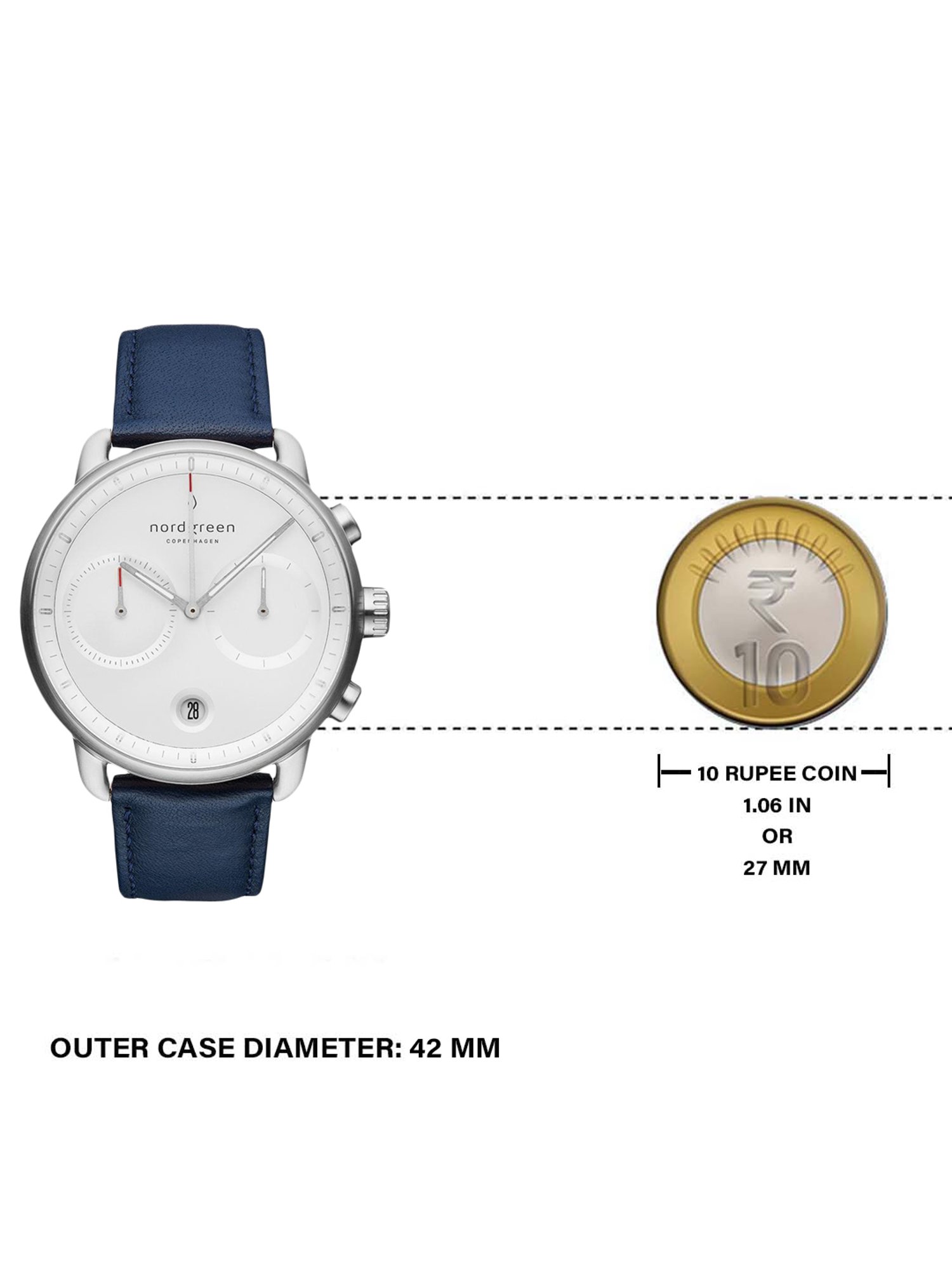 Nordgreen PI42SILENAXX Pioneer Analog Watch for Men