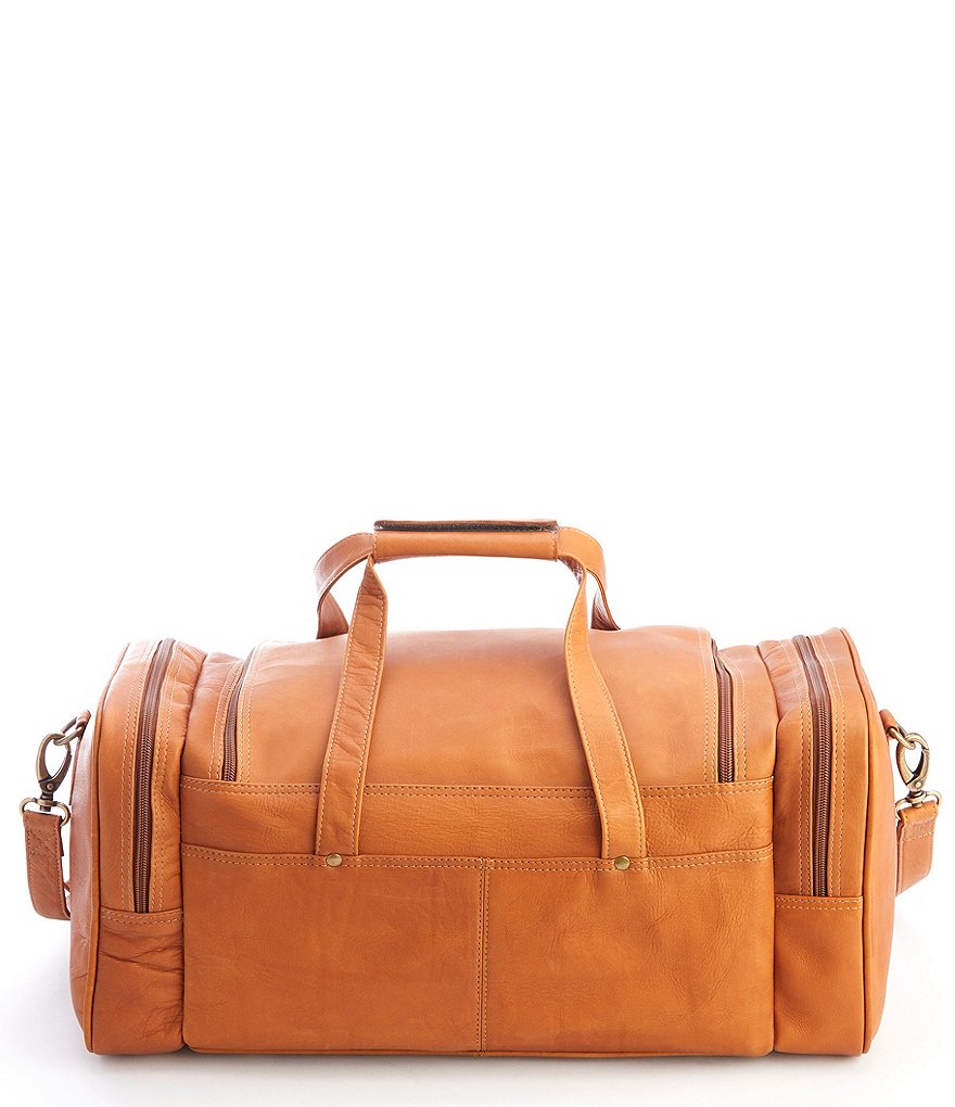 ROYCE New York Leather Luxury Overnight Duffel Bag