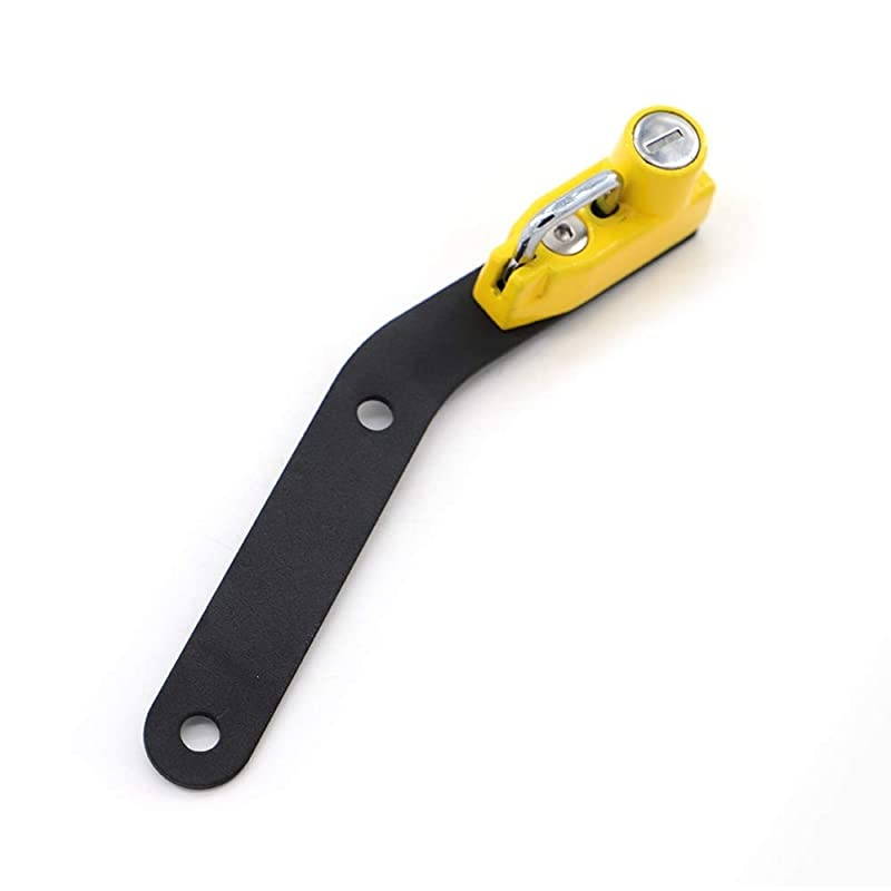 Motorcycle Helmet Lock Anti-Theft Helmet Security Lock for Suzuki GSX-R1000 2017-Newer-Yellow