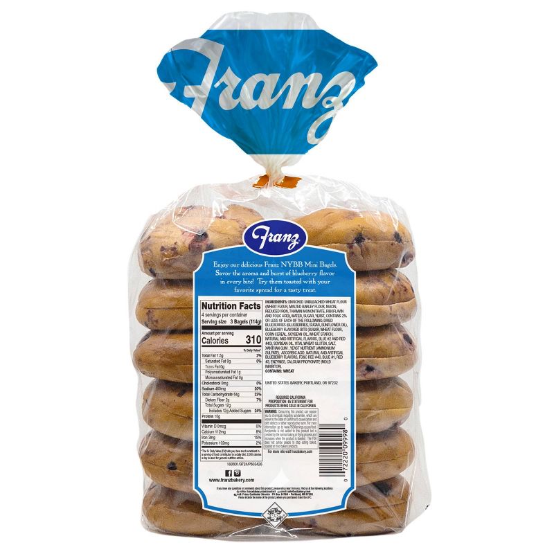Sara Lee Blueberry Bagels - 20oz