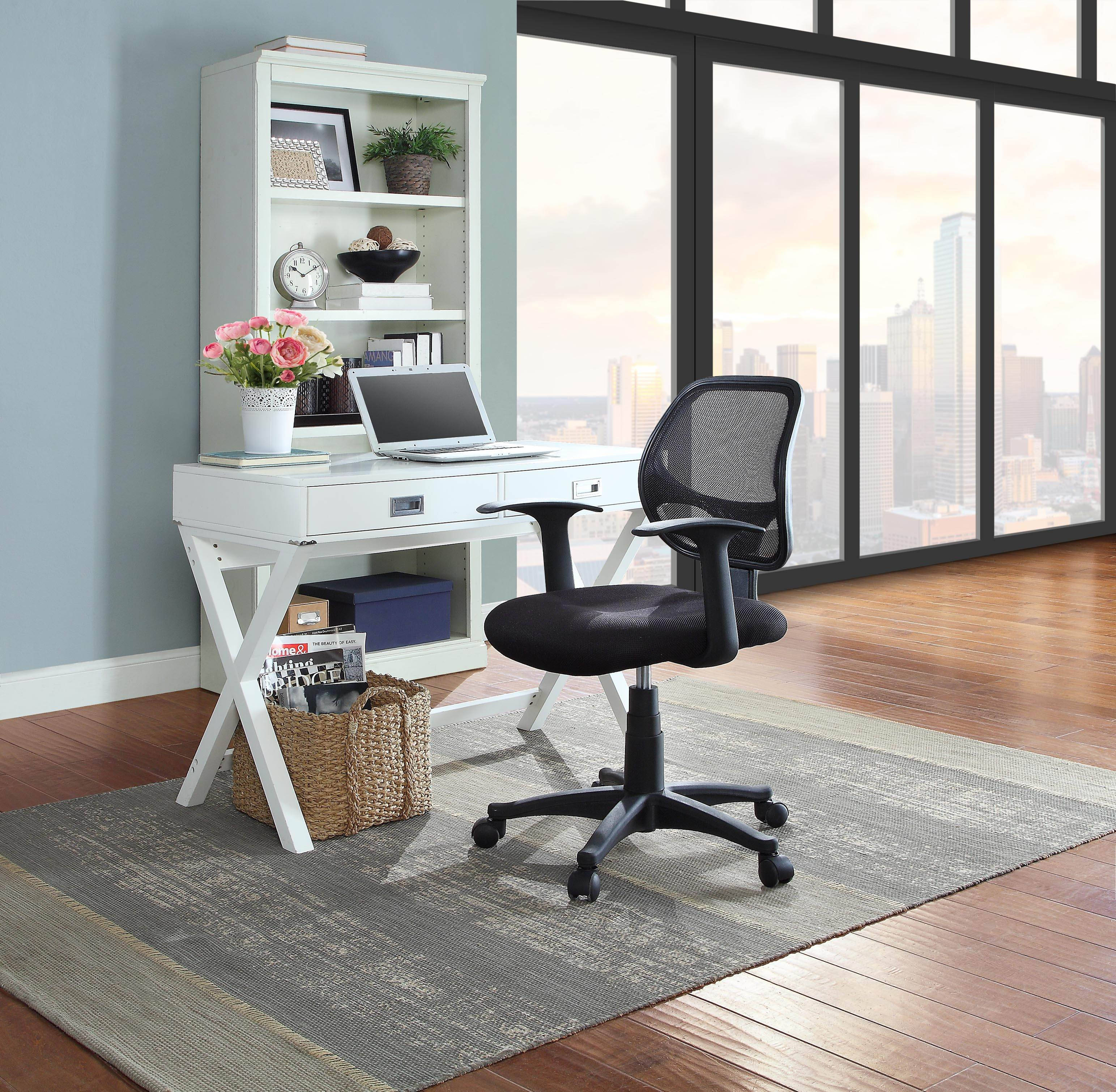 Mesh Office Chair with Arms, Black