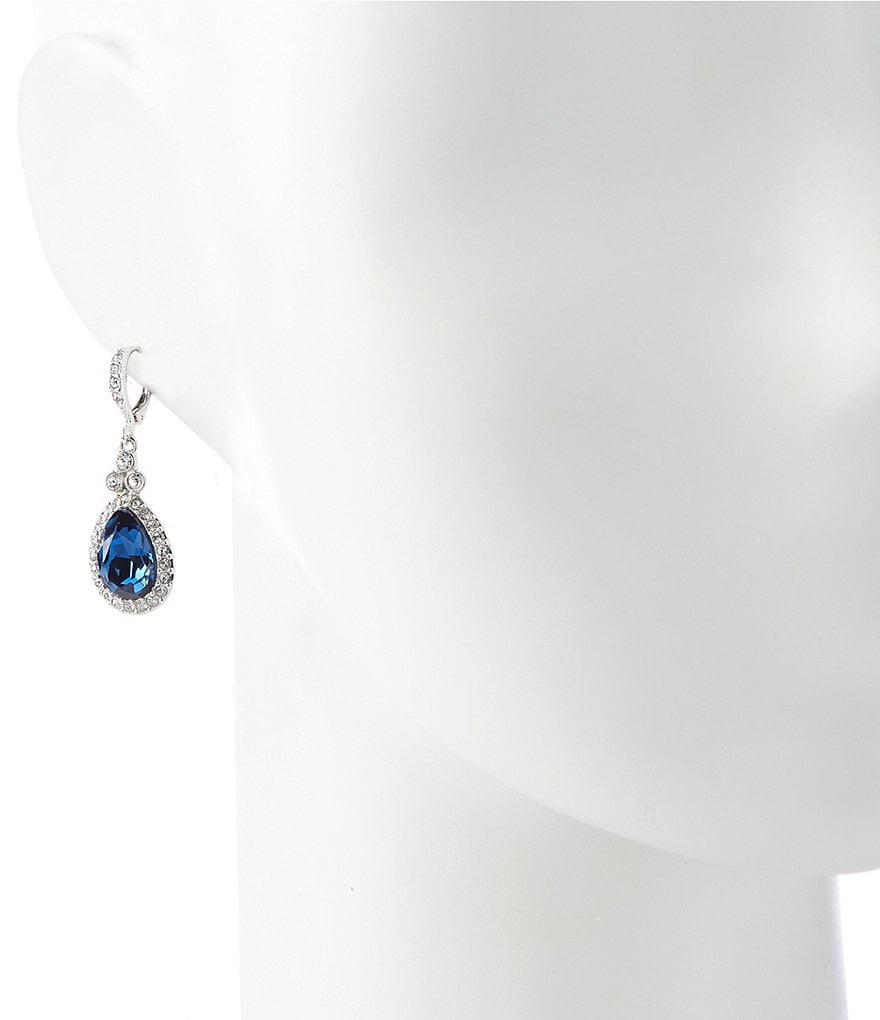 Givenchy Blue Stone Drop Earrings
