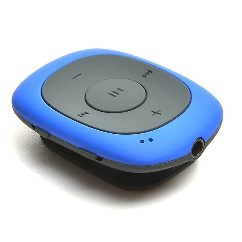 G02 8GB Clip MP3 Player with FM Shuffle, Portable Music Player with Sweatproof Silicone Case for Sports, Blue