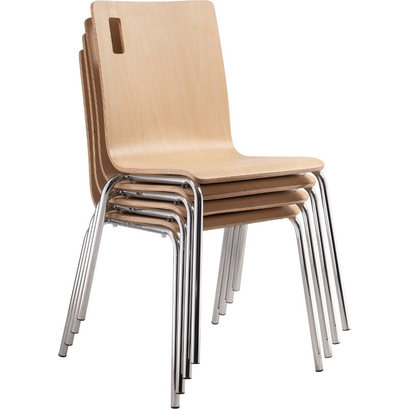 Set of 4 Bushwick Café Chairs Natural - Hampton Collection