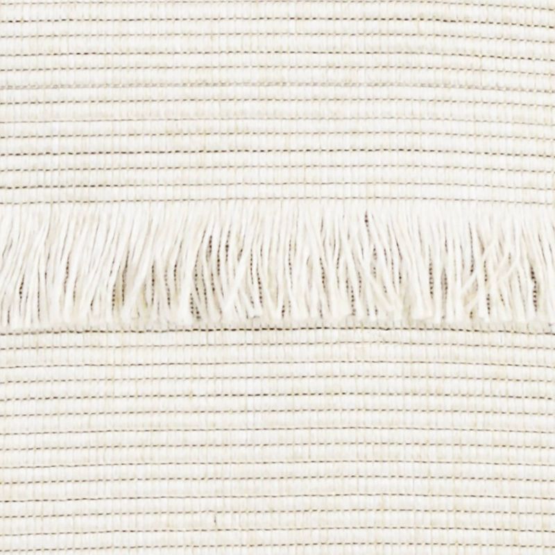 18"x18" Hillie Fringe Square Throw Pillow Egret Bronze - Décor Therapy