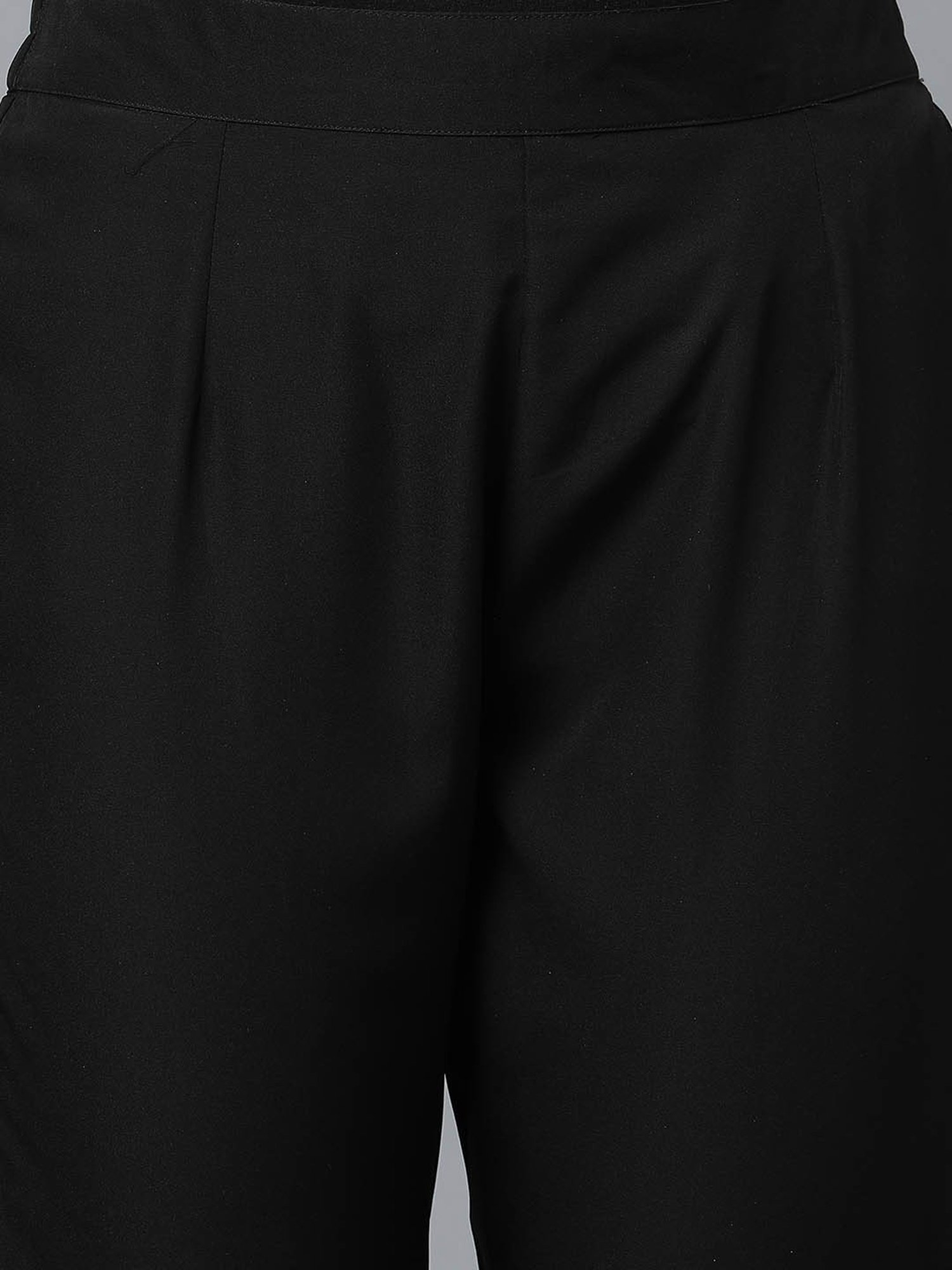 Ziyaa Black Printed Kurta Pant Set