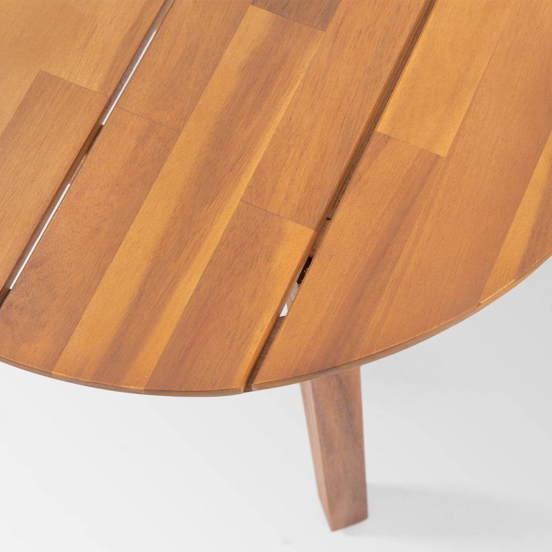 Aluminum Square Patio Side Table - Brown - Crestlive Products