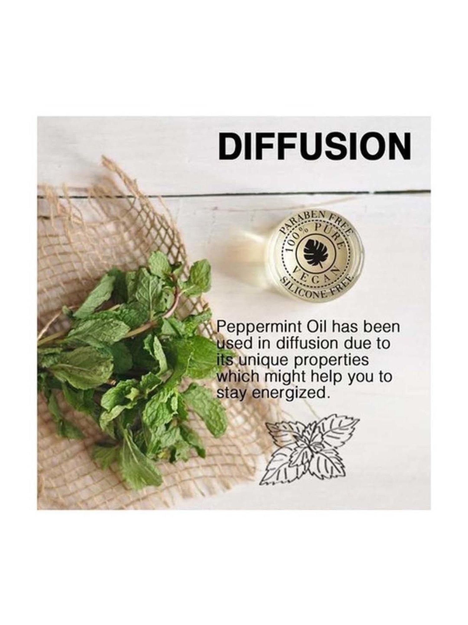 Soulflower Peppermint Essential Oil - 15 ml