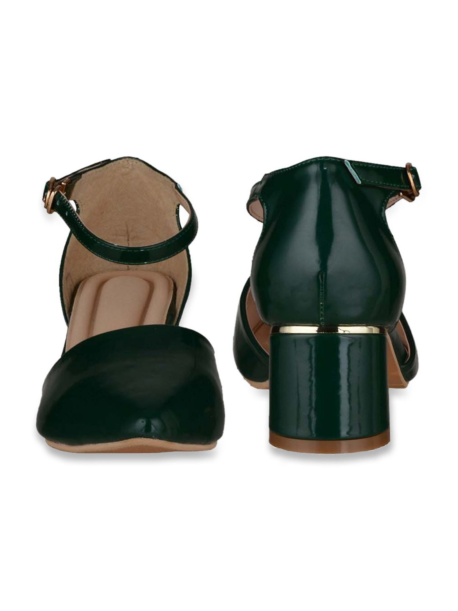 Sherrif Women's Green Ankle Strap Sandals