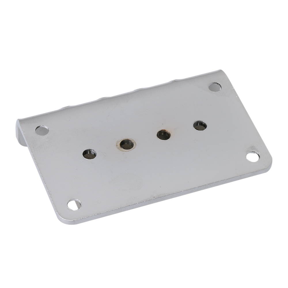 BQLZR Silver Cigar Box UKULELE Guitar 4 String Bridge with Screws Zinc Alloy