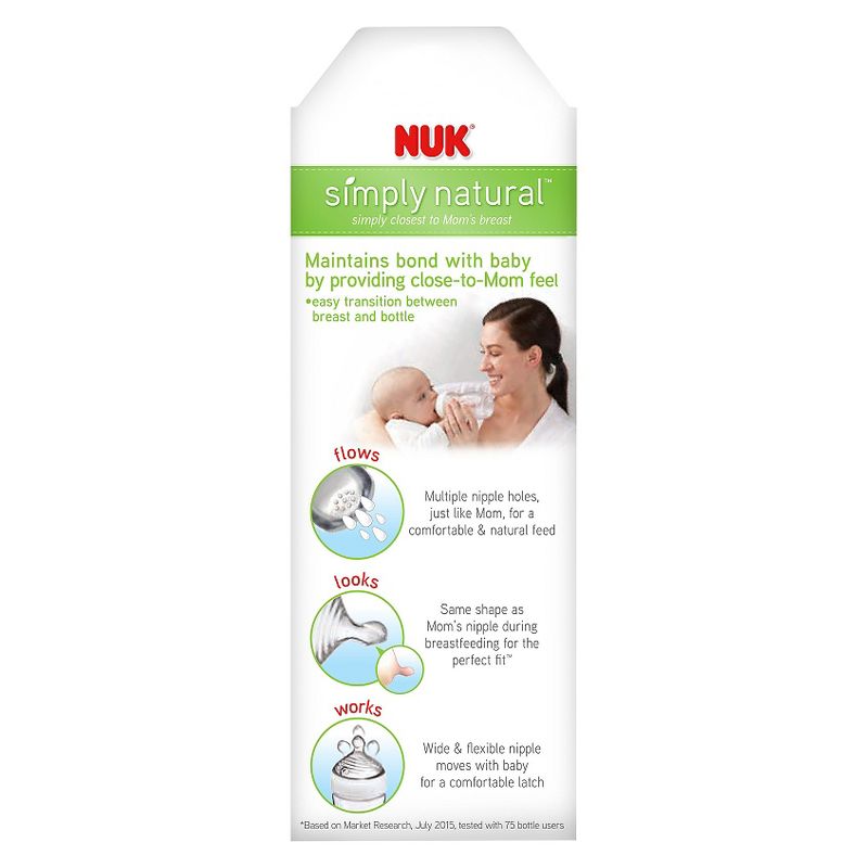 NUK Simply Natural Baby Bottle - 9oz