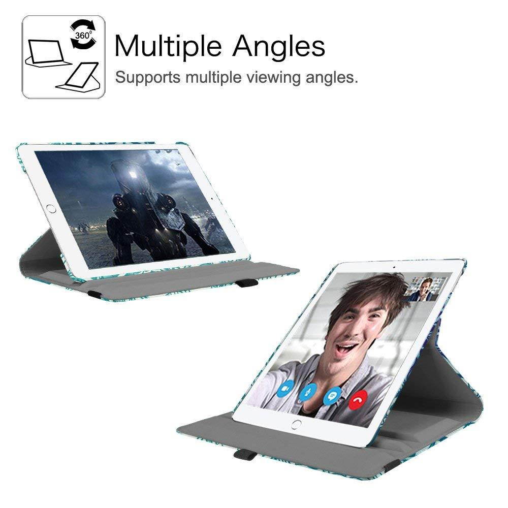 Fintie iPad Pro 9.7 Case - 360 Degree Rotating Stand Case with Smart Protective Cover Auto Sleep/Wake Feature for Apple iPad Pro 9.7 Inch (2016 Version), Emerald Illusions