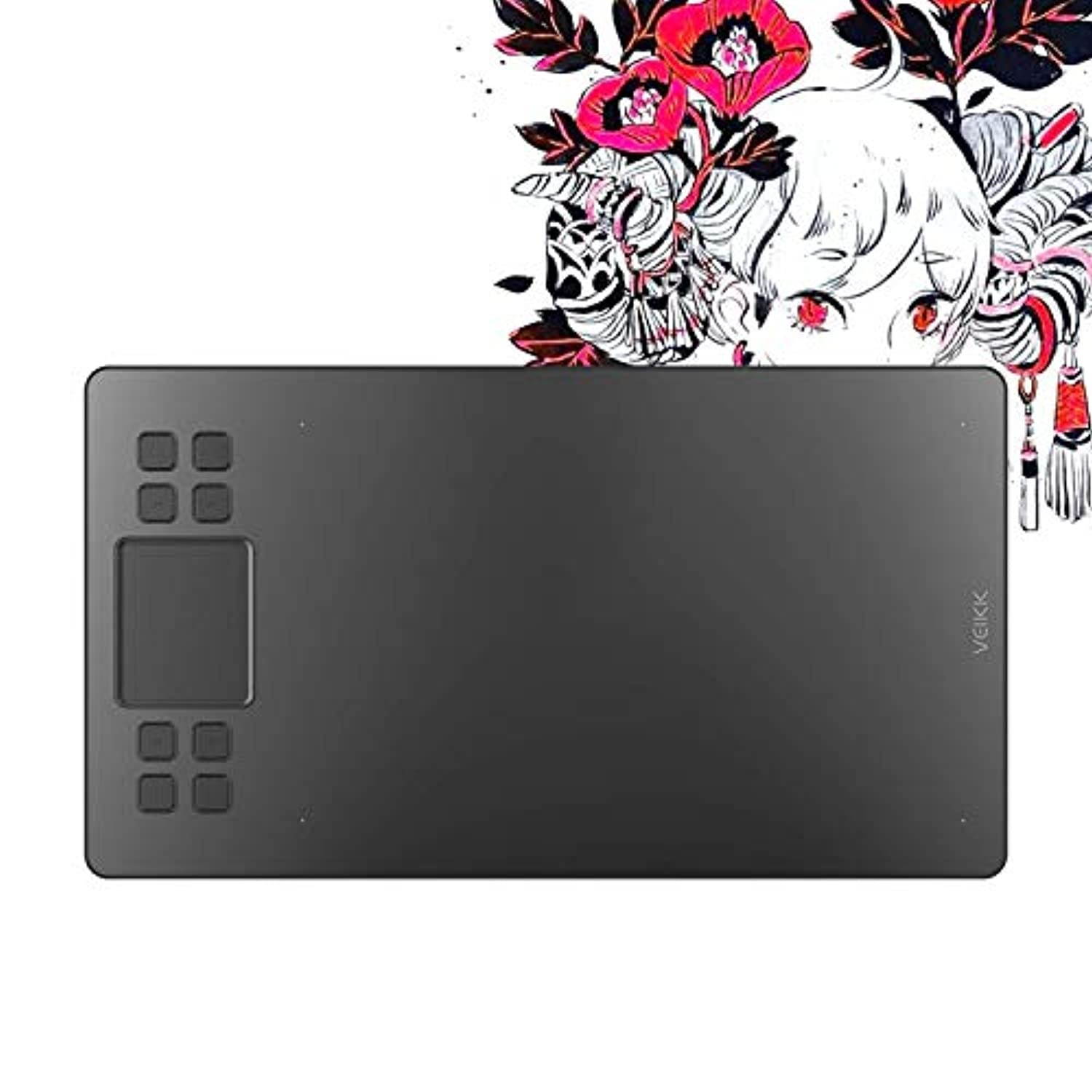 VEIKK A50 Graphics Drawing Tablet with 8192 Pressure Sensitivity (Battery-Free Passive Pen) (M4-A50)