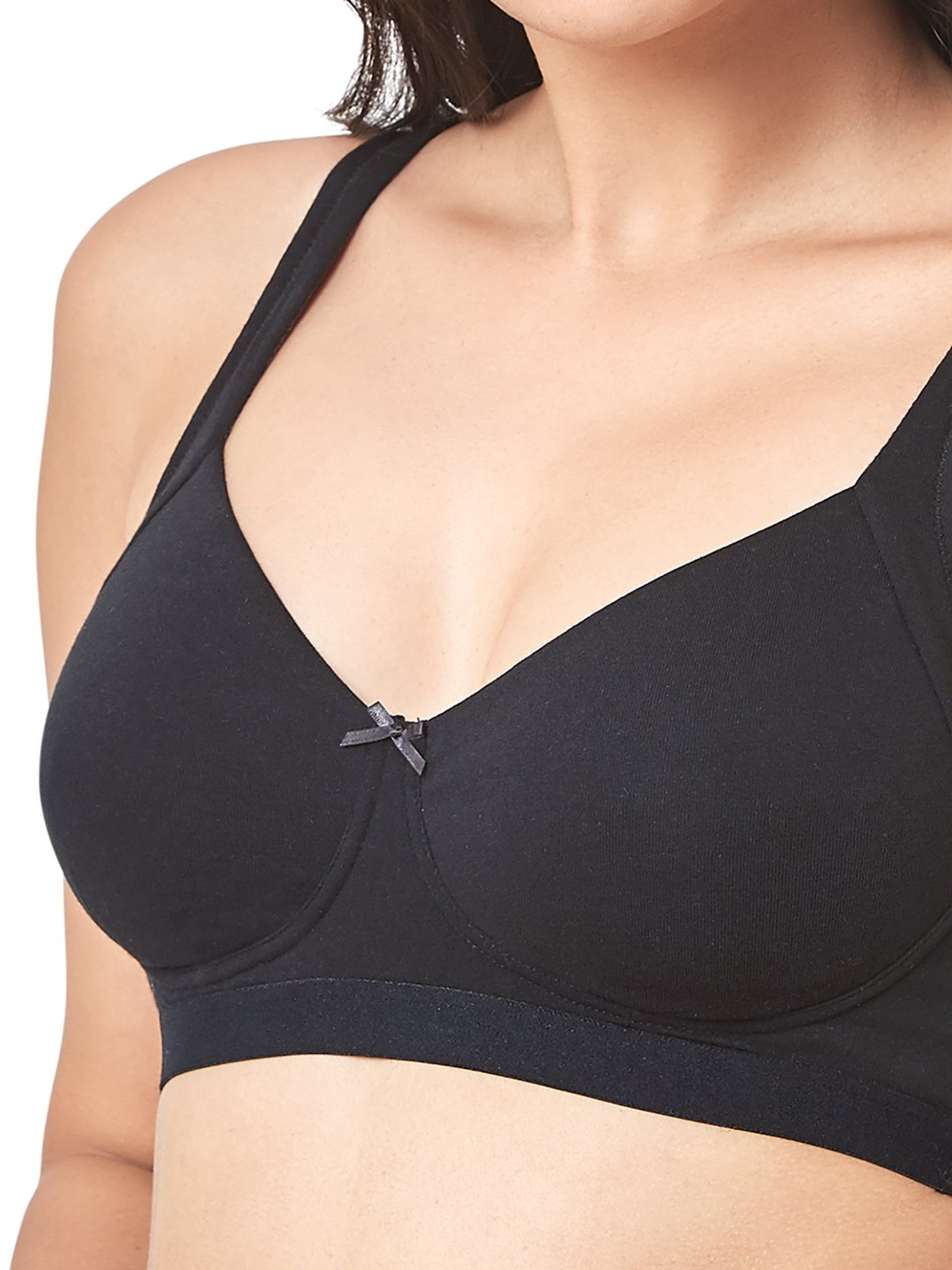 Every De by Amante Black Non Padded Non Wired Full Coverage Bra