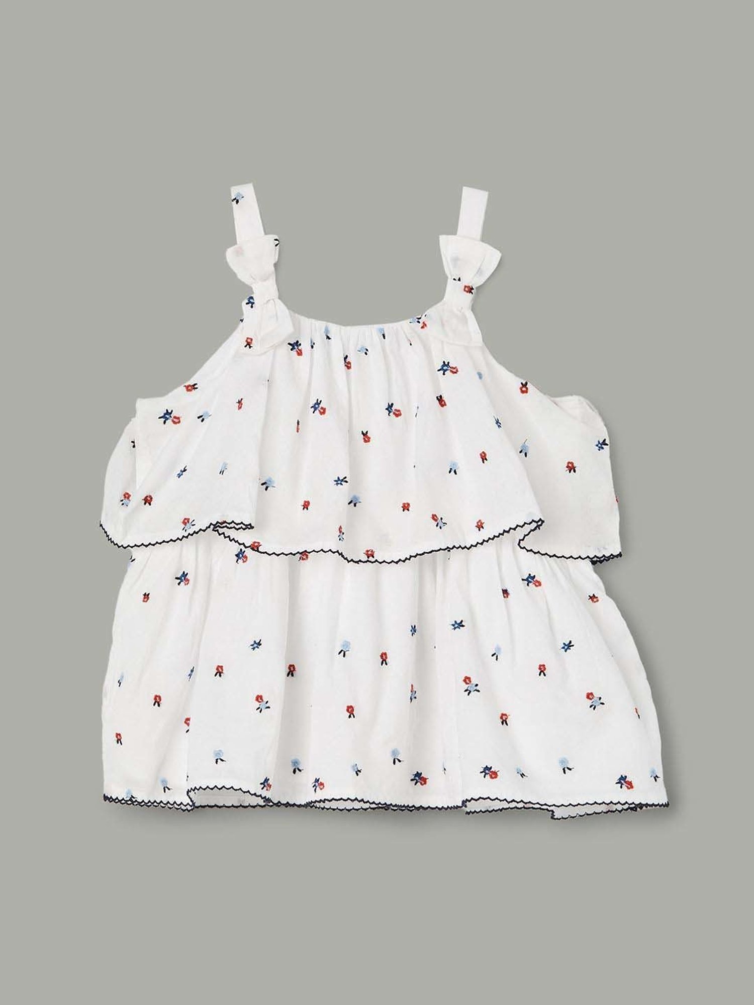 KIDS ONLY Anthracite Black Cotton Printed T-Shirt