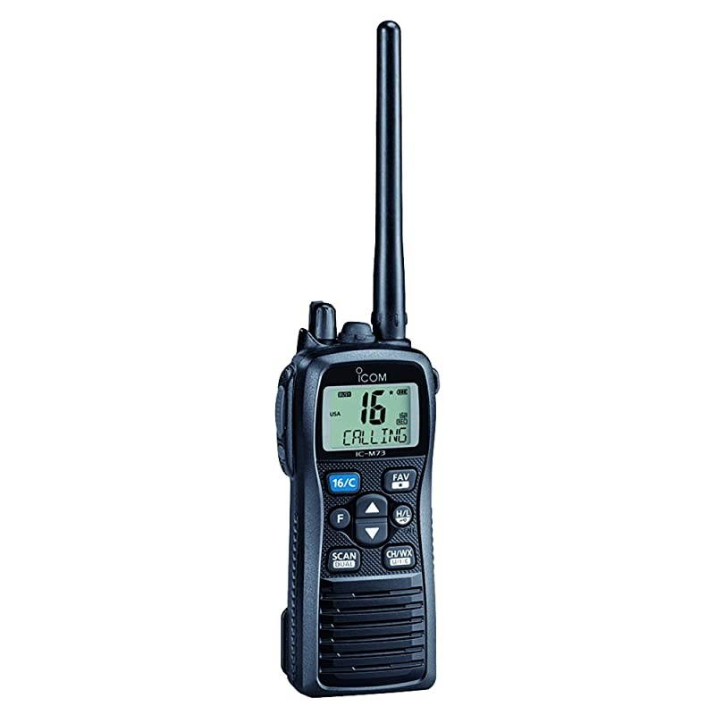 IC-M73 01  IC-M73 01 Handheld VHF Marine Radio, 6 Watts