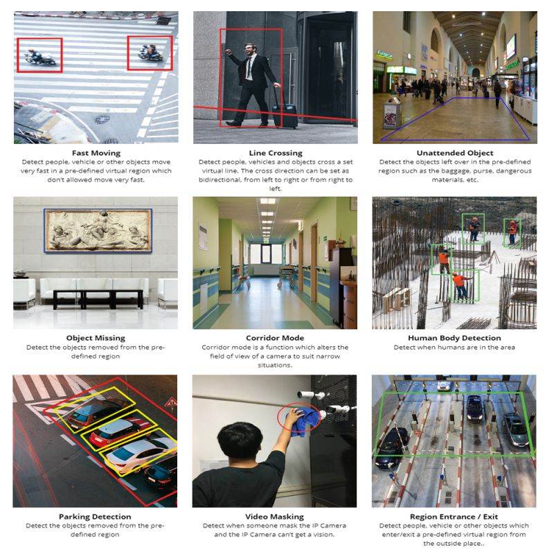 GW Security 8 Channel 4K 8MP (3840&times;2160) H.265+ IP PoE AI Smart NVR Security Camera System with 4 x Outdoor/Indoor 4K Microphone Dome Security Cameras, Human Detection, Starlight Color Night Vision