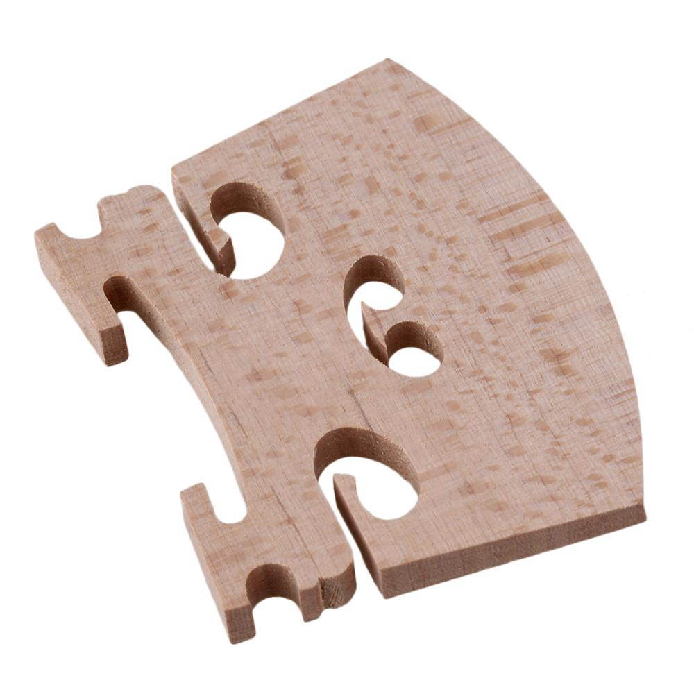 BQLZR 30 Pieces Wood Color Violin Maple Bridge for 4/4 Size Violin Fiddle Parts