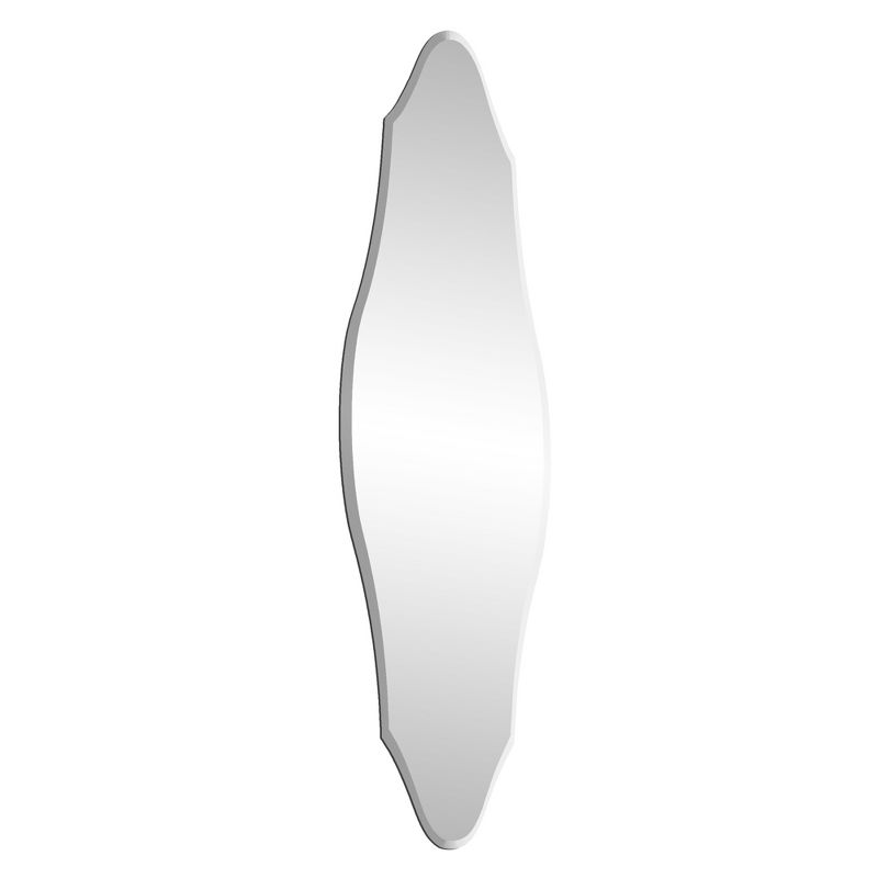 15"x20" Royal Scalloped Edge Frameless Decorative Wall Mirror Silver - Patton Wall Decor