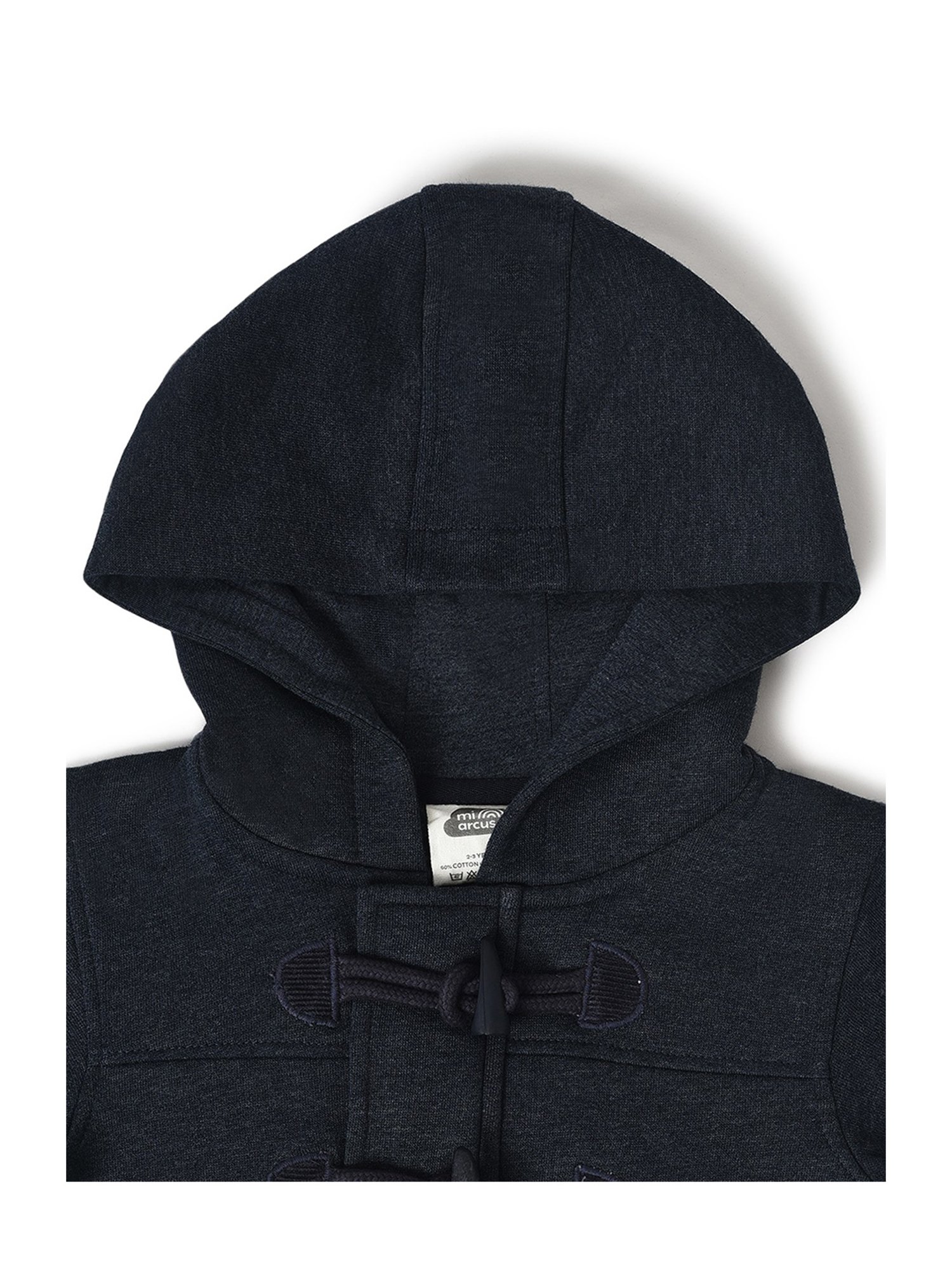 MiArcus Kids Navy Solid Full Sleeves Sweatshirt