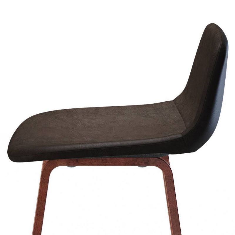 Set of 2 26" Maire Counter Height Barstools Distressed Brown - WyndenHall