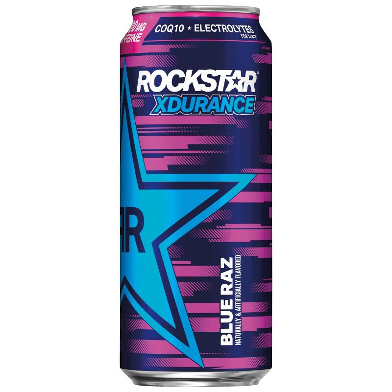Rockstar XDurance Blue Raz Energy Drink - 16 fl oz Can