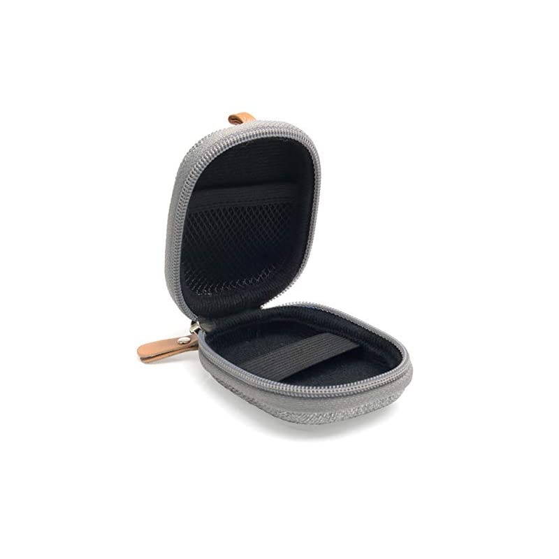 Protective Case for Airpods Handy Semihard case for airpods for travel protective and orgaize Shock and shake Proof mesh pocket for cable and other accessories Gray