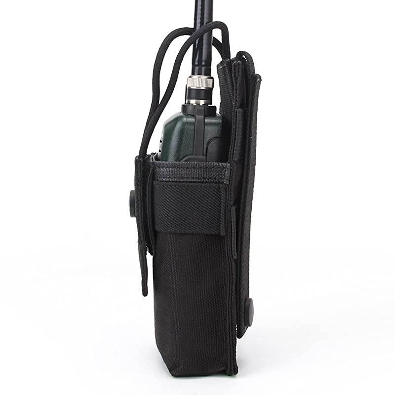 Tactical MOLLE Interphone Pouch Short Radio Holder Tactical Radio Holster Hunting Intercom Bag