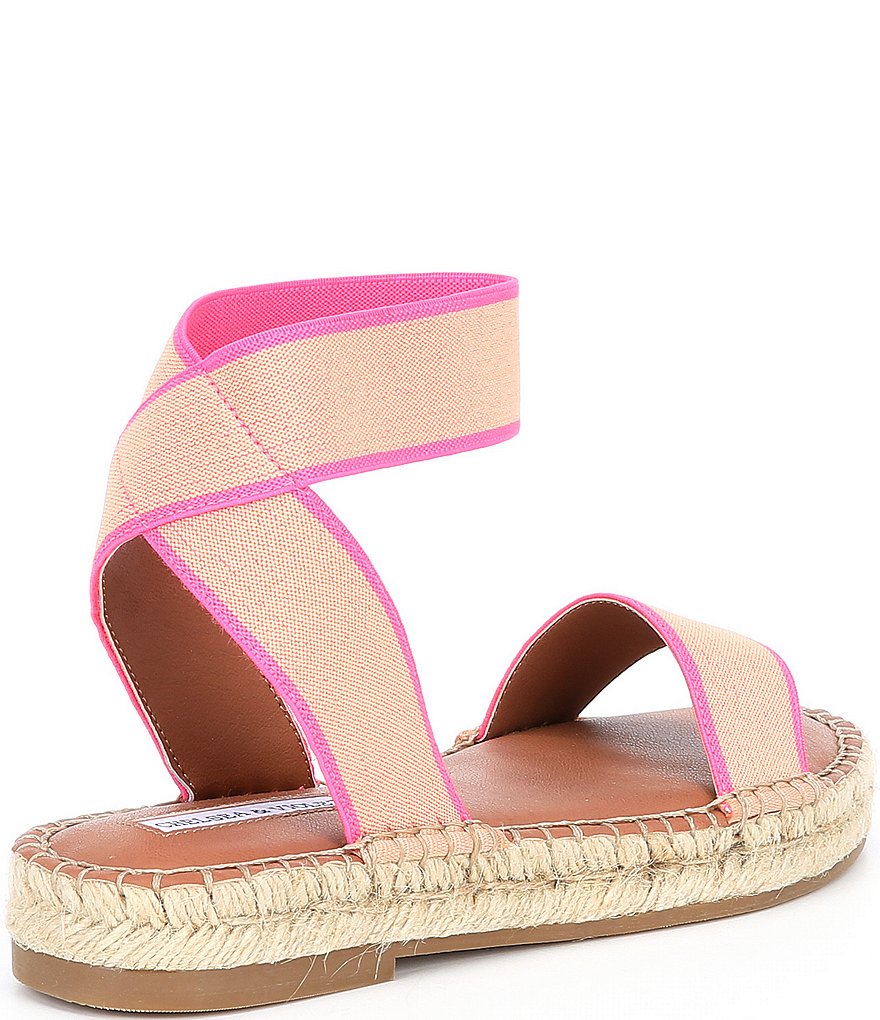 Chelsea & Violet Bandit Neon Ankle Strap Espadrille Flatform Sandals