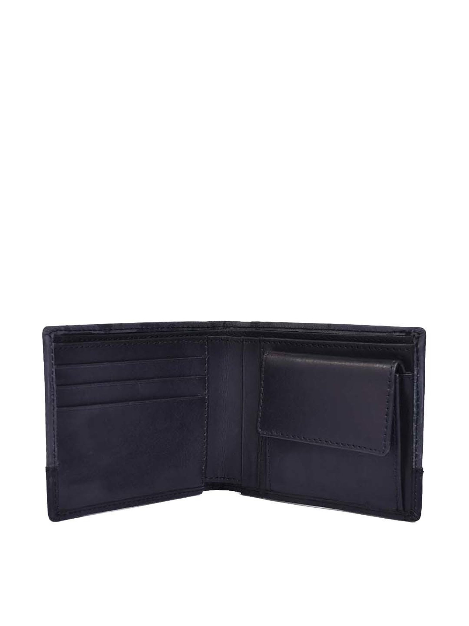 BELWABA Grey Casual Leather Bi-Fold Wallet for Men