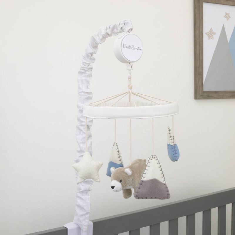 NoJo Dwellstudio Bear Hugs Nursery Crib Musical Mobile - Bear Mountains