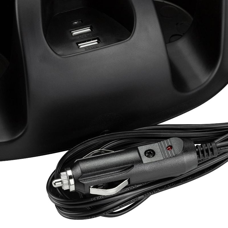 DU-HA 10410 Secure Under Seat Interior Heavy Duty Polyethylene Storage Organizer Compartment for Guns, Tools, and Valuables with Lockable Lid, Black