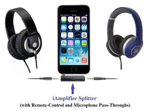 kokkia iamplifier: tiny headphone amplifier splitter, with remote & mic passthrough