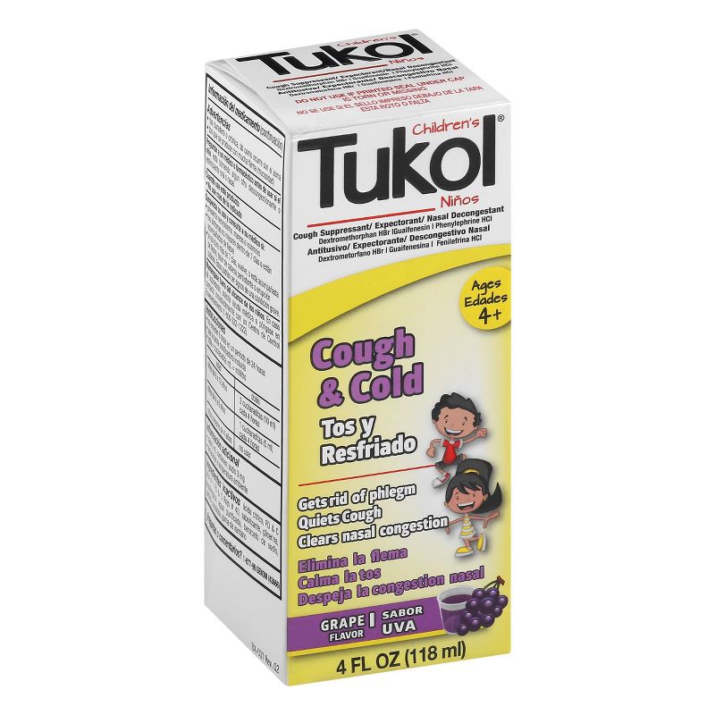 Children's Tukol A+ Cough & Cold - Grape - 4oz