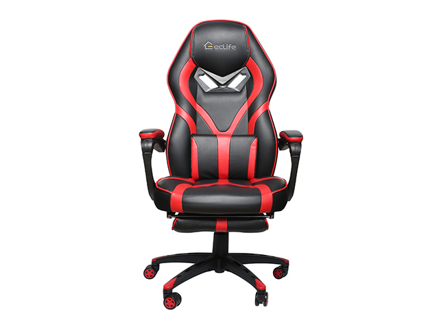 Gaming Chair, Racing Style Computer Desk Chair Padded Armrests Ergonomic Lumbar Support Adjustable Height