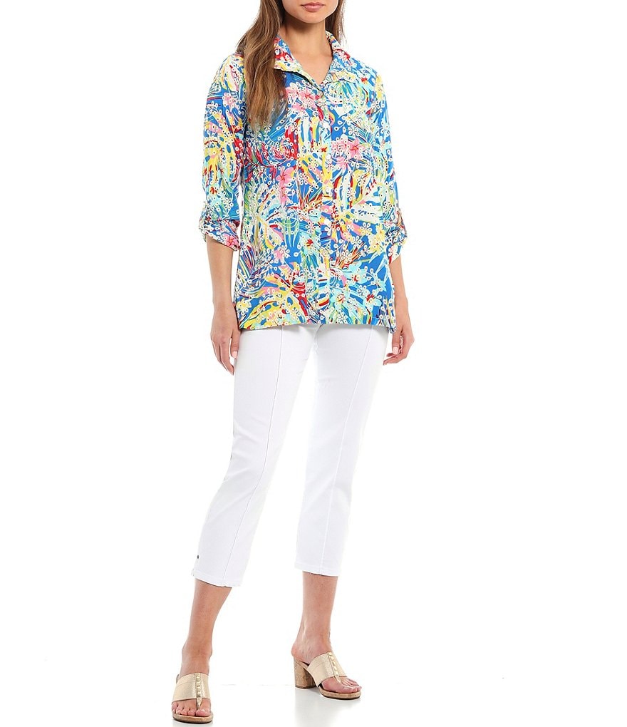 John Mark Woven Flat Front Pull-On Pants