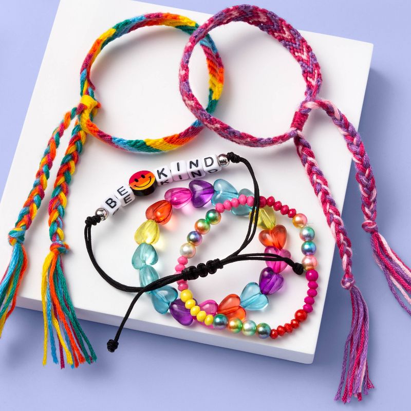 Girls' 5pk Be Kind Braided Bracelet Set - More Than Magic™