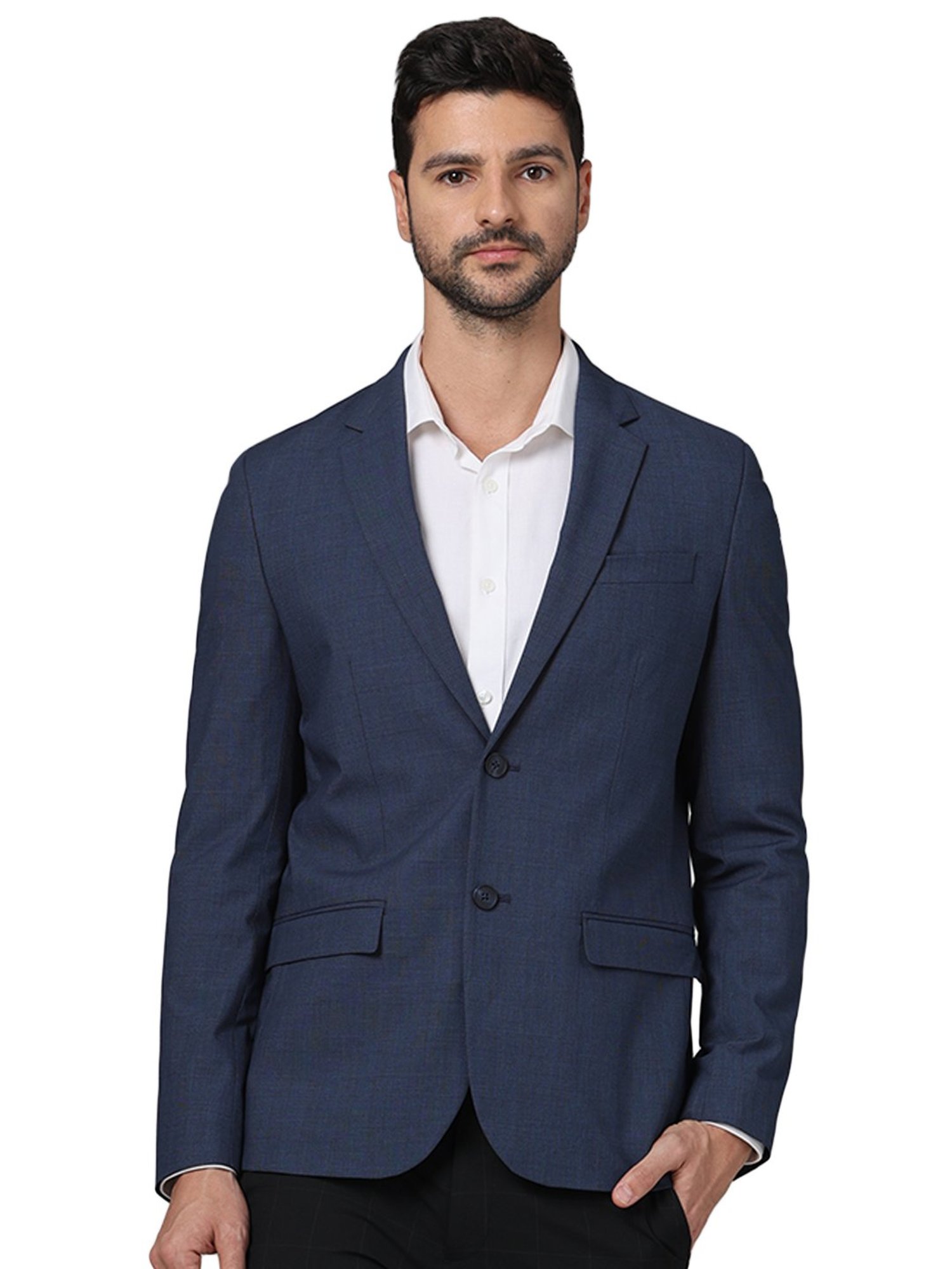 celio* Navy Slim Fit Blazer