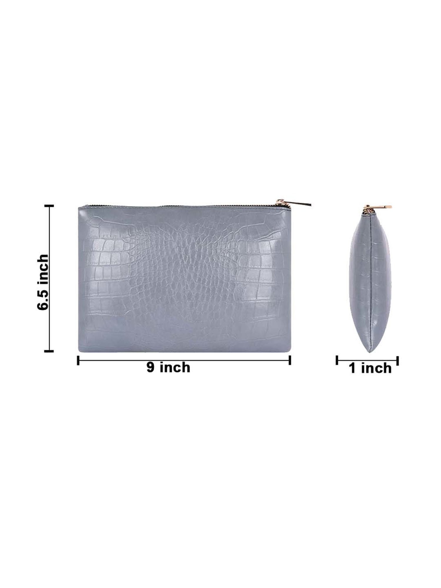 Bagsy Malone Grey Textured Pouch