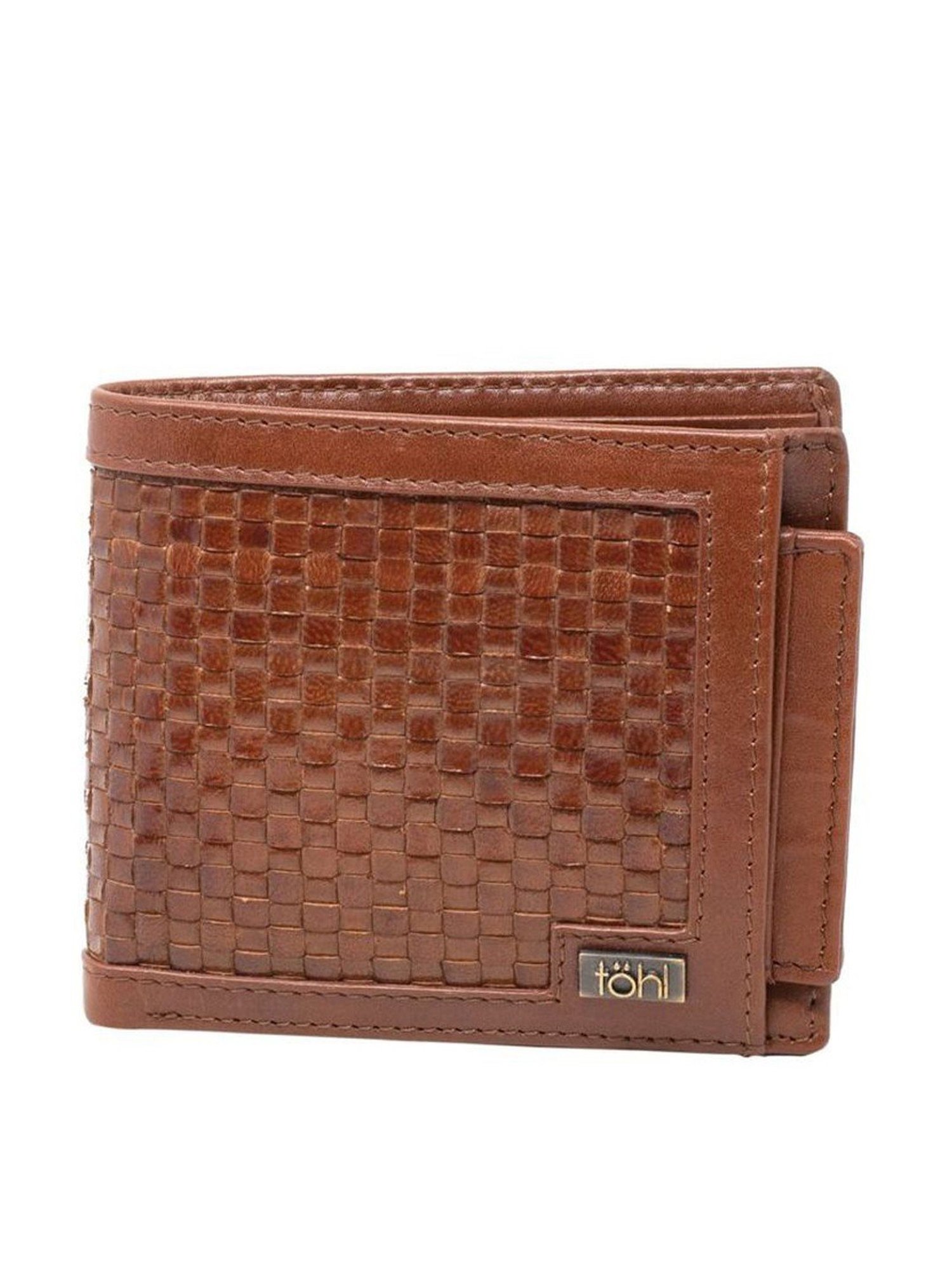Tohl Tan Casual Leather Bi-Fold Wallet with Card Holder for Men
