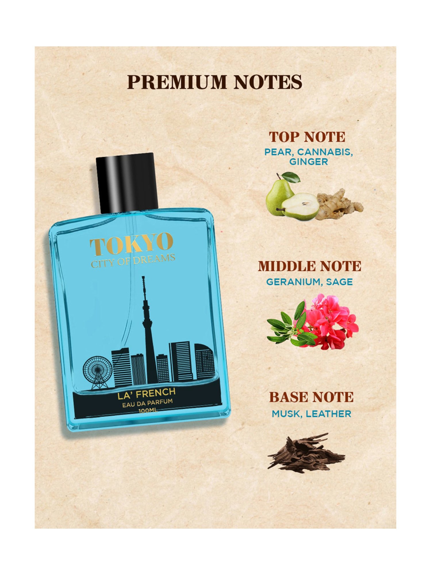 La'french Tokyo City of Dreams Eau de Parfum - 100 ml